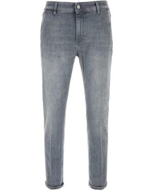 PT Torino Jeans Met Riemlussen - Blauw