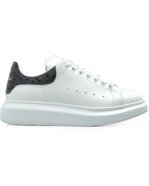 McQueen Oversized Leather Sneakers - White