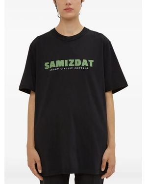 Yang Li Crew-Neck Logo T-Shirt - Black