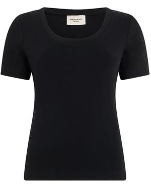 Weekend by Maxmara Scoop-Neck Short-Sleeve T-Shirt - Black
