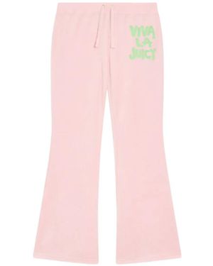 Juicy Couture Viva La Juicy Velour Trousers - Pink