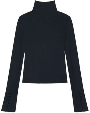 A.L.C. Jett Button-Cuff Sweater - Blue
