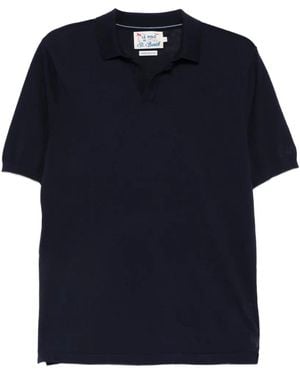 MC2 Saint Barth Sloan Embroidered-Logo T-Shirt - Blue