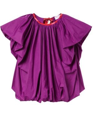 PUCCI Puffed-Sleeve Blouse - Purple