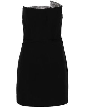 Roland Mouret ラインストーン ミニドレス - ブラック