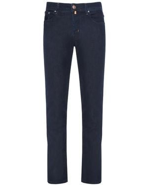 Jacob Cohen Logo-Patch Trousers - Blue
