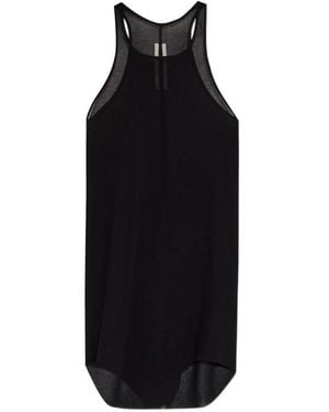 Rick Owens Ribbed Racerback T-Shirt - Black