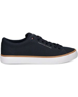 Tommy Hilfiger Textured lace-up sneakers - Blau