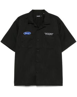 X-Large Overhemd Met Logopatch - Zwart