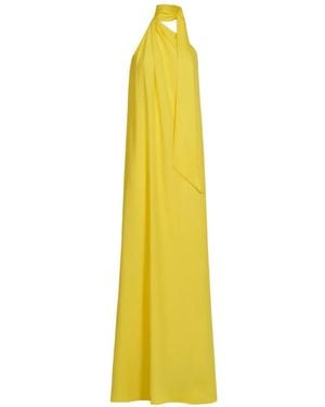 Taller Marmo Astor Maxi-Jurk Met Halternek - Geel