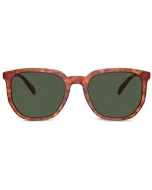 COACH Tortoiseshell-Effect Square-Frame Sunglasses - Green