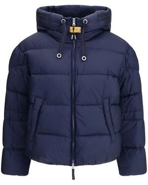 Parajumpers Hooded Quilted Down Jacket - Blue