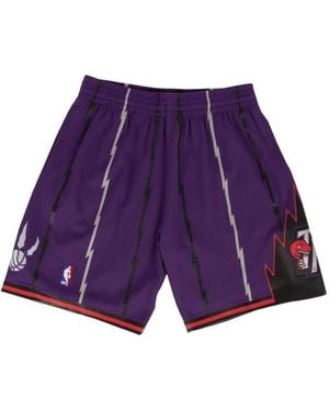 Mitchell & Ness 1998/99 Hardwood Classics "Toronto Raptors" Swingman Shorts - Purple