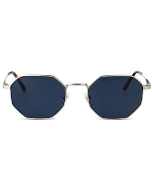 Lacoste Geometric-Frame Sunglasses - Blue