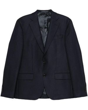 Sand Single-Breasted Blazer - Blue