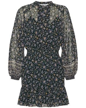Veronica Beard Mirabel Floral-Print Dress - Grey
