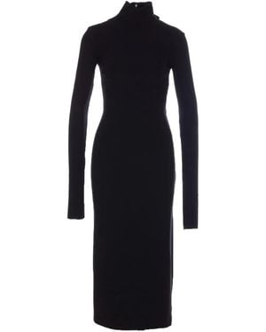 Balenciaga High-Neck Dress - Blue