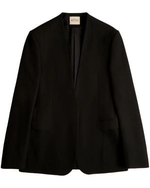 Tod's Blazer Con Diseño Abierto - Negro