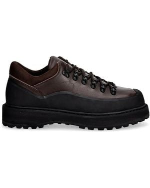 Diemme Cornaro Gomma Paneled Hiking Boots - Black