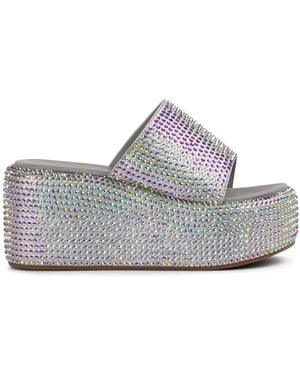 Le Silla 80mm Aiko Sandals - Grey
