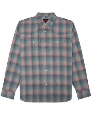 Pleasures Chemise Western Sender - Blue