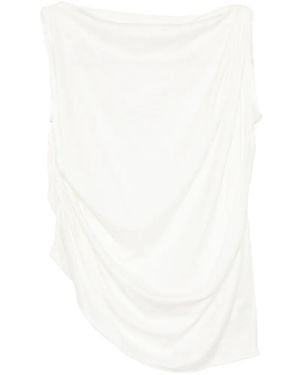 JNBY Draped Buckle-Detail Top - White