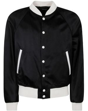 Tom Ford サテン ボンバージャケット - ブラック