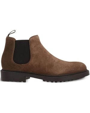 Doucal's Elastic-panel Suede Boots - ブラウン