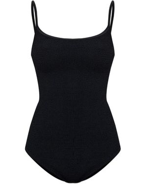 Hunza G Coverage Pamela Crinkle Swimsuit - Black