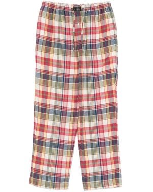 Polo Ralph Lauren Pantaloni Pigiama A Quadri - Rosso
