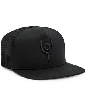 Now You Live Trucker Embroidered-Logo Cap - Black