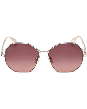 Max Mara Eyewear Geometric-Frame Sunglasses - Pink