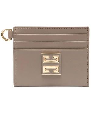 Givenchy 4G Leather Card Holder - Grey