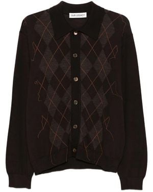 Our Legacy Evening Knit Polo - Black