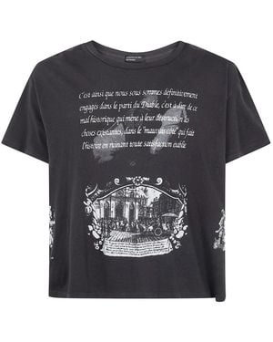 Enfants Riches Deprimes Faded-effect graphic-print T-shirt - Schwarz