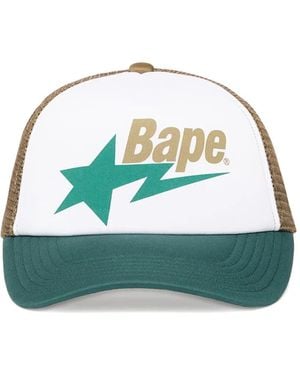 A Bathing Ape Cappello Da Baseball - Verde
