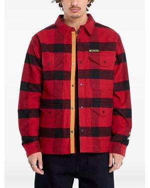 Columbia Cascades Check Pocket Shirt Jacket - Red