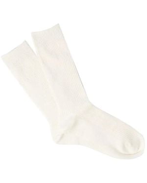Anonymous Ism Chaussettes Crew Brillantes - White
