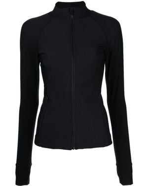 The Upside Mock Neck Zipped Jacket - Black