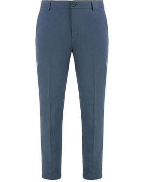 Department 5 Prince Button-Flap Trousers - Blue