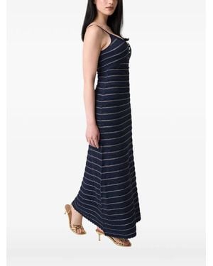 Guess Lurex Long Dress - Blue