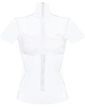 MANURI Bambi Lace Blouse - White