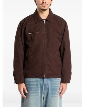 MM6 by Maison Margiela Logo-Embroidered Jacket - Brown