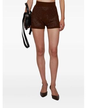 David Koma Rhinestone-embellished shorts - Schwarz