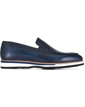 Bontoni Loafer aus Kalbsleder - Blau