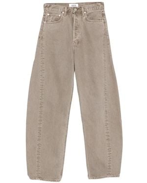 Agolde Luna Belt-Loop Jeans - White