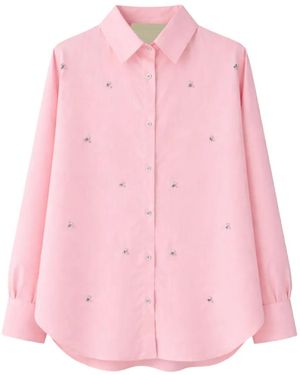 A PAPER KID Verziertes Hemd - Pink