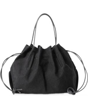 Amiacalva Scarecrow Drawstring Tote Bag - Black