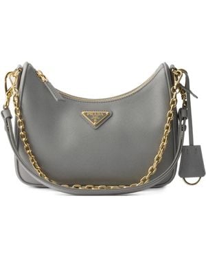 Prada Re-Edition Mini Saffiano Leather - Grey