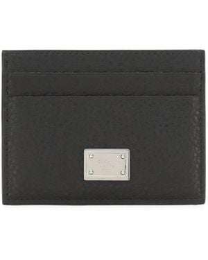 Dolce & Gabbana Logo-Plaque Card Holder - Black